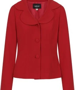 Collectif Brooke 40's Jacket Red New In