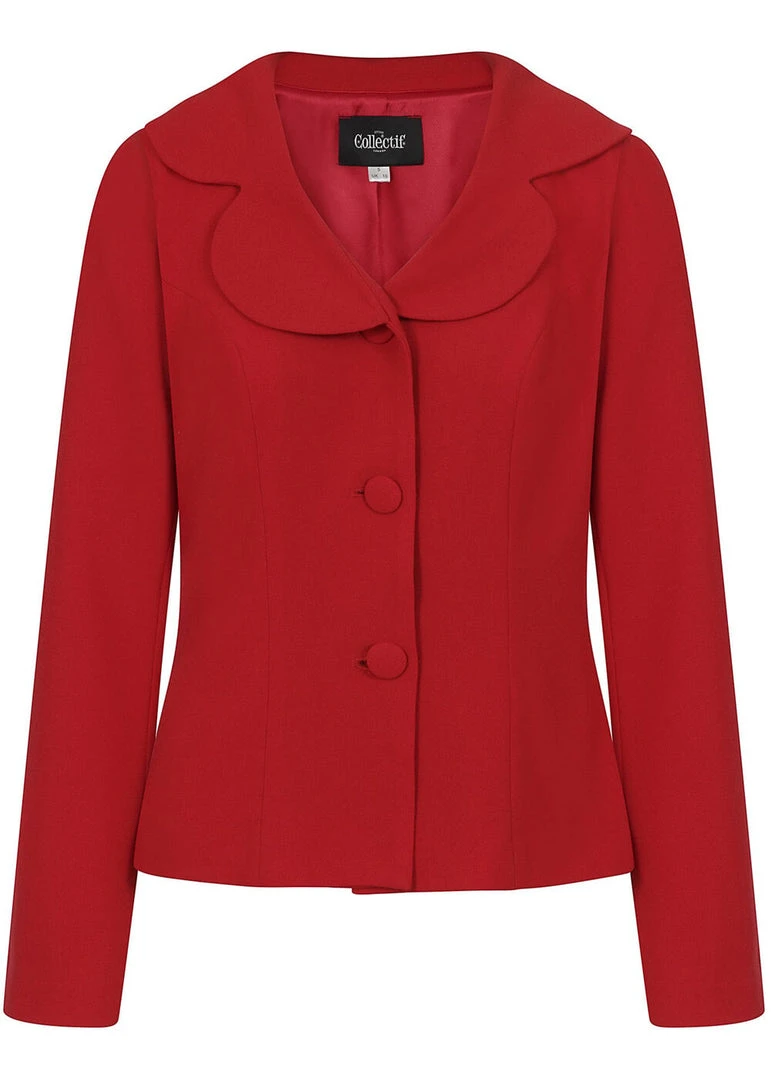 Collectif Brooke 40's Jacket Red New In