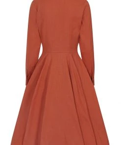 Collectif Hailey 60's Dress Orange