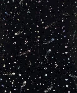 New In Collectif Dolores Starburst Velvet 50's Swing Dress Black