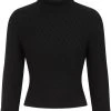 Collectif Rai Knitted 60's Jumper Black