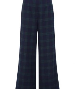Collectif Baylee Blackwatch Check 40's Trousers Multi New In