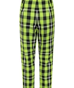 New In Collectif Rada Frogs Breath Check 60's Trousers Green