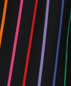 Collectif Jasmine Dark Rainbow 50's Swing Skirt Multi New In