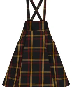 New In Collectif Alexa Giles Check 50's Swing Skirt Multi