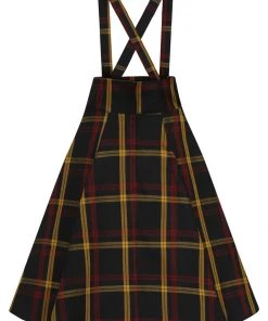 New In Collectif Alexa Giles Check 50's Swing Skirt Multi