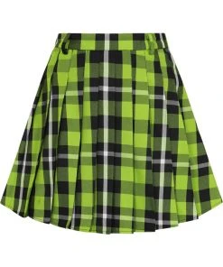 New In Collectif Daria Frogs Breath 60's Mini Skirt Green