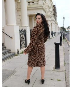Collectif Mallory Leopard 50's Coat Leopard