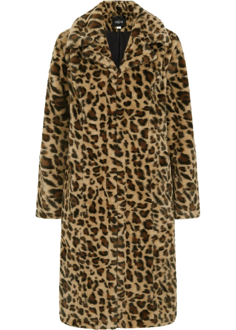 Collectif Mallory Leopard 50's Coat Leopard