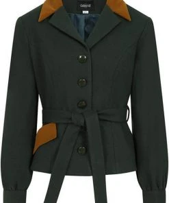 Collectif Rosemary 50's Jacket Green New In