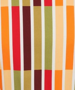 New In Collectif Caterina Alternate Stripe 50's Pencil Dress Multi