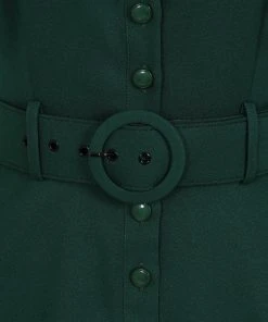 Collectif Ann Harrad 50's Swing Dress Green New In