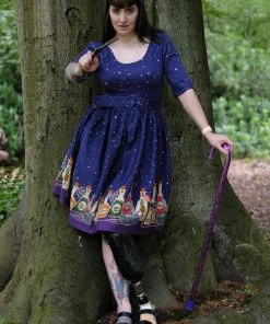 Collectif June Magic Potions 50's Swing Dress Multi New In