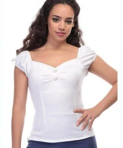 Collectif Dolores 50's Top White New In