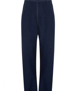 Collectif Siobhan Denim 50's Jeans Navy Blue