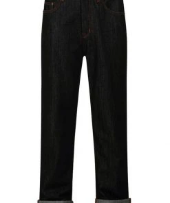 New In Collectif Mens Eddie Denim 40's Jeans Charcoal