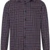 Collectif Men Hunter 40's Check Shirt Wine New In
