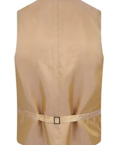 Collectif Men Max Crosshatch Waistcoat Burgundy