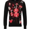 Collectif Mens Jimmy Jazz Sound 50's Jumper Black New In