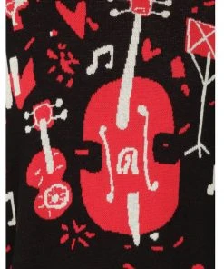 Collectif Mens Jimmy Jazz Sound 50's Jumper Black New In