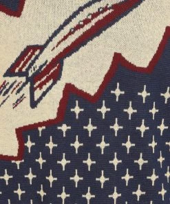 Collectif Men Mark Atomic Rocket 50's Jumper Blue New In