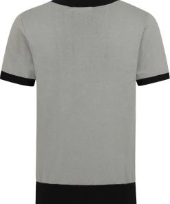 Collectif Men Scott Cocktail Hour Knitted 50's Top Grey