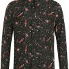 New In Collectif Men Henry Atomic Rocket 50's Shirt Black