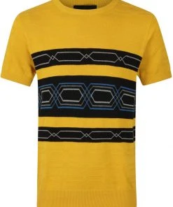 Collectif Heren Bobbie Robbie 50's Jumper Mosterd