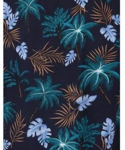 Collectif Mens Oscar Tomika Haiti 50's Shirt Navy New In