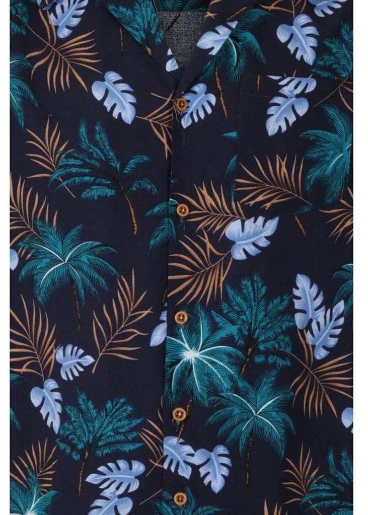 Collectif Mens Oscar Tomika Haiti 50's Shirt Navy New In