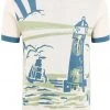 Collectif Mens Scott Lighthouse 50's Jumper Cream New In