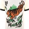 New In Collectif Mens Scott Tiger 50's Jumper Multicolour