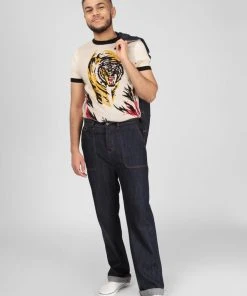 Collectif Mens Axel Jeans Denim Blue