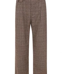 Collectif Mens Edison 40's Trousers Brown