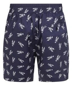 Collectif Mens Martin Lobster Shorts Navy