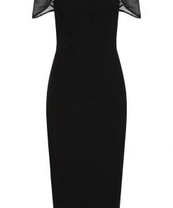 New In Collectif Violante 50's Pencil Dress Black