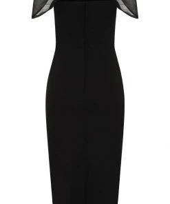 New In Collectif Violante 50's Pencil Dress Black