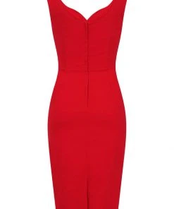 Collectif Ridly 50's Pencil Dress Red