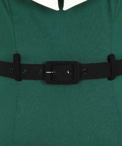 Collectif Sadie 50's Pencil Dress Green New In