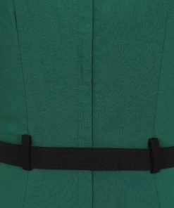 Collectif Sadie 50's Pencil Dress Green New In