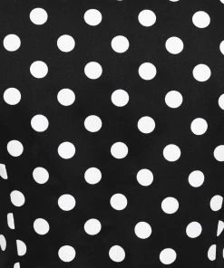 Collectif Marisa Polka Dot 50's Pencil Dress Black