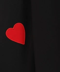 Collectif Valentine Hearts 50's Swing Dress Black New In