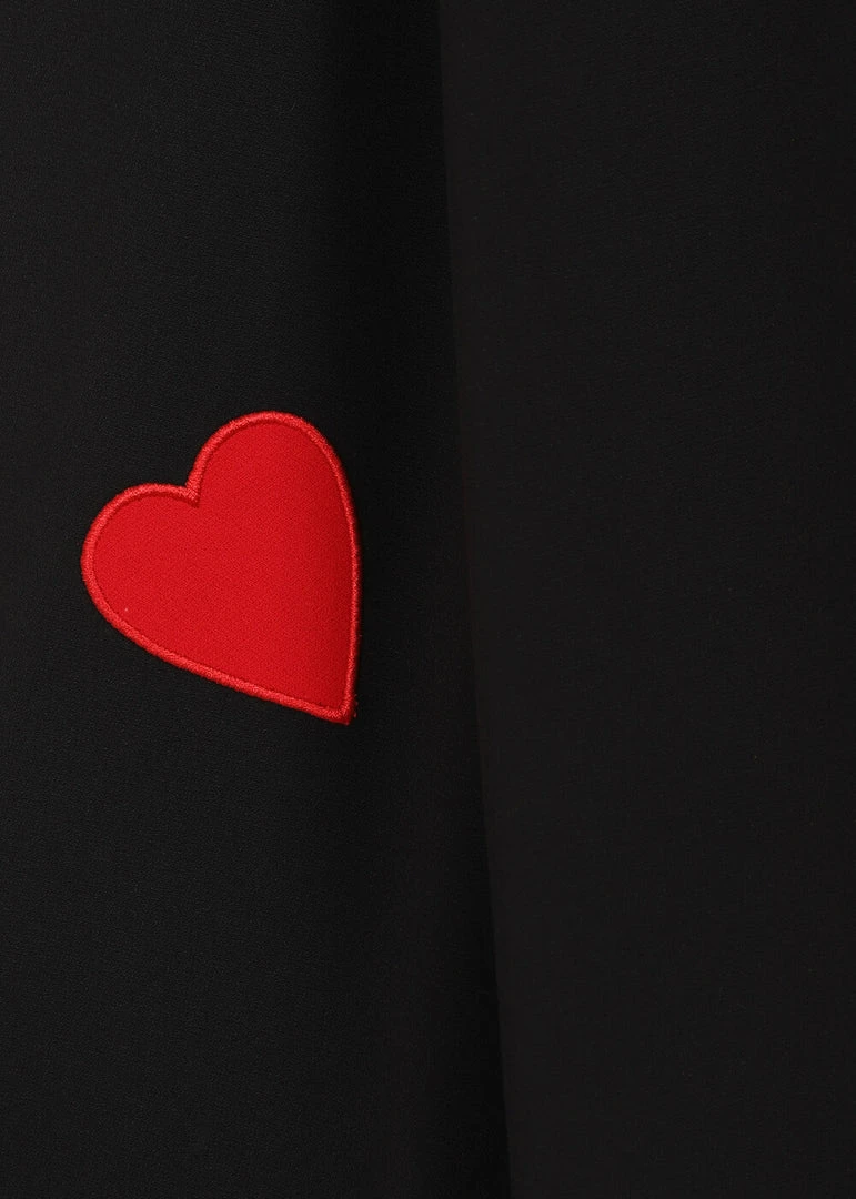 Collectif Valentine Hearts 50's Swing Dress Black New In