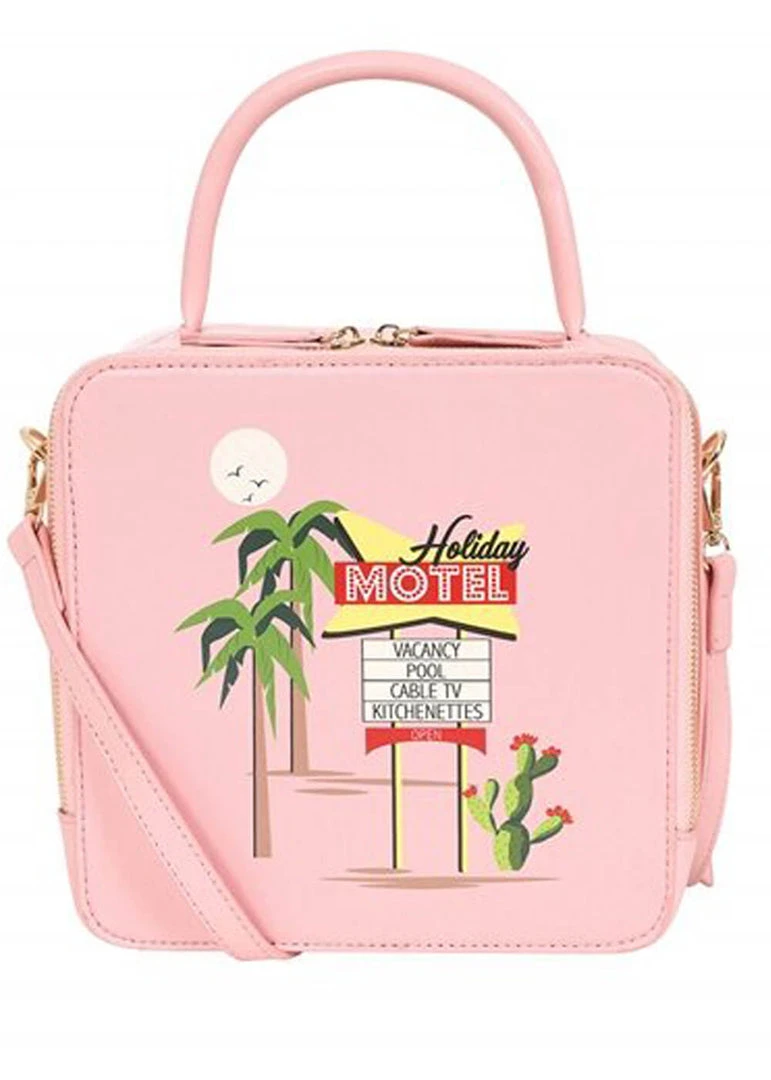 Collectif Josie Motel 50's Bag Pink New In