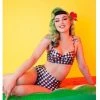 Collectif X Playful Promises Watermelon Gingham 50's Bikini Brief Multi New In