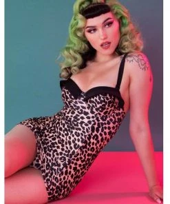 Collectif X Playful Promises Leopard 50's Swimsuit Multi