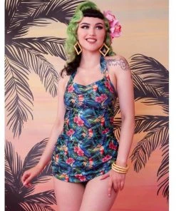 Collectif X Playful Promises Jungle 50's Swimsuit Multi