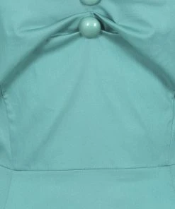Collectif Dolores Classic 50's Swing Dress Teal New In