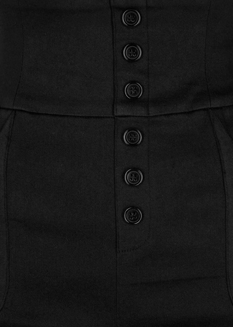 Collectif Nomi High Waist Shorts Black New In