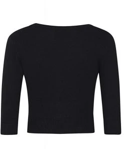 Collectif Charlene Phoenix 50's Cardigan Black